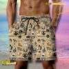 NFL New Orleans Saints Football Symbol Beach Shorts