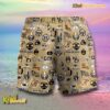 NFL New Orleans Saints Football Symbol Beach Shorts b