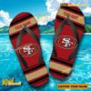 NFL San Francisco 49ers Logo Print Personalized Flip Flops