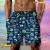 NFL Seattle Seahawks Football Symbol Beach Shorts