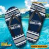 NFL Seattle Seahawks Logo Print Personalized Flip Flops