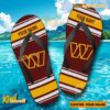 NFL Washington Commanders Logo Print Personalized Flip Flops