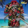 New Jersey Devils NHL Tiki Design Hawaiian Shirt b