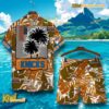 New York Knicks NBA Team Logo Coconut Tree Pattern Hawaiian Shirt And Shorts a