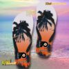 Philadelphia Flyers NHL Coconut Tree Personalized Flip Flops