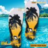 Pittsburgh Penguins NHL Coconut Tree Personalized Flip Flops