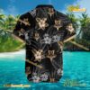Pontiac GTO Logo Print Hibiscus Floral Black Hawaiian Shirt b
