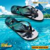 San Jose Sharks NHL Coconut Tree Personalized Flip Flops a