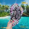 Beetlejuice Neon Beach Summer Flip Flops a