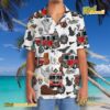 Haunted Firefighter Trucks Halloween Hawaiian Shirt-b lIEBzsi