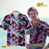 Magnum PI Jungle Bird Tom Selleck Black Hawaiian Shirt And Shorts