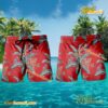 Magnum PI Jungle Bird Tom Selleck Red Hawaiian Shirt And Shorts b