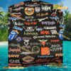 Rock & Roll Bands Logo Print Hawaiian Shirt a