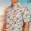 Stranger Things Movie Demogorgon Flower Vintage Hawaiian Set, Pocket Shirt-a 83XNZ2U