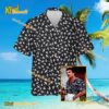 Tom Selleck Magnum Pi Midnight Bamboo Dragonfly Hawaiian Shirt And Shorts