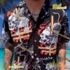 Twitching Tongues Skull And Tiger Hawaiian Shirt c