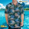Village Of Reedsville Wisconsin Police Department Car Tropical Hawaiian Shirt-b KyfiobW