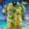 Big Bird Muppet Character Pineapple Summer Beach Hawaiian Set ZmPFEQp