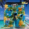 Cookie Monster Muppet Character Pineapple Summer Beach Hawaiian Set-b ZNH3wKO
