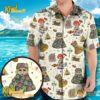 Midsommar Babies Muppets Miss Piggy, Baby Beaker, Kermit The Frog And Fozzie Bear Hawaiian Shirt RS310Wf