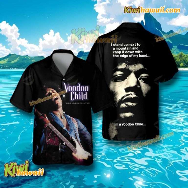 Voodoo Child The Jimi Hendrix Collection Music Gift Hawaiian Tshirt 8AXGfWR