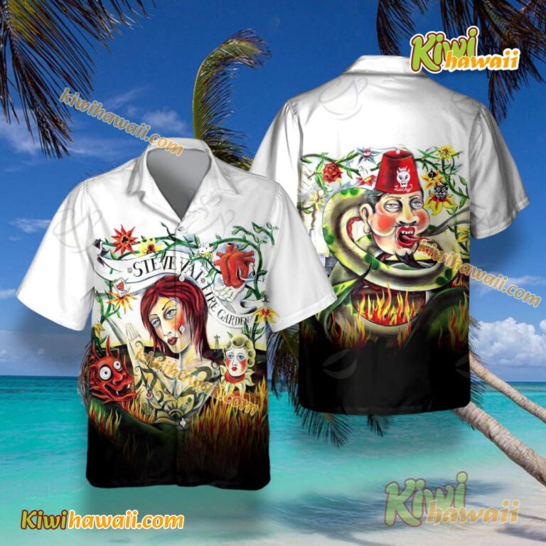 Steve Vai Fire Garden Album Cover Hawaiian Tshirt 2of5SGV