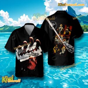 Judas Priest British Steel Music Gift Hawaiian Tshirt xLa7oJv
