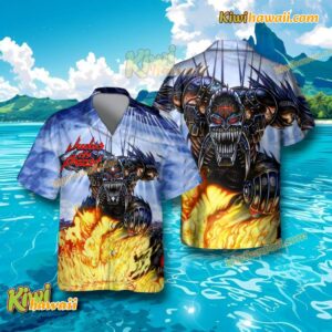 Judas Priest Jugulator Music Gift Hawaiian Tshirt p2v89KN