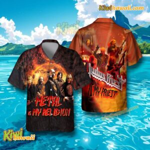 Judas Priest Metal Is My Religion And Judas Is My Priest Music Gift Hawaiian Tshirt xnpq3IL