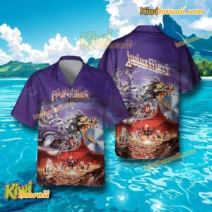Judas Priest Painkiller Music Gift Hawaiian Tshirt xfFHKRm
