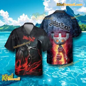Judas Priest Single Cuts Music Gift Hawaiian Tshirt NkVUrOx