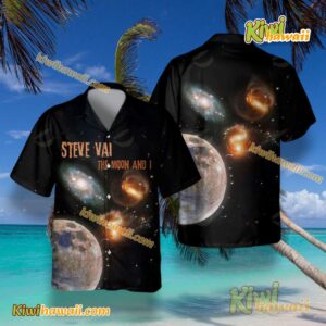 Steve Vai The Moon And I Album Cover Hawaiian Tshirt KTNu5VD