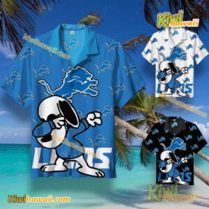 Snoopy Dabbing With Detroit Lions Hawaiian Shirt Ejzx91I