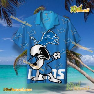 Snoopy Dabbing With Detroit Lions Hawaiian Shirt-a Eejr6uL