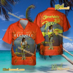 Steve Vai Flex-able Album Cover Hawaiian Tshirt QAYyTvW