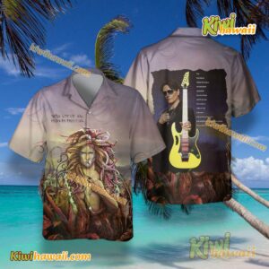 Steve Vai Modern Primitive Album Cover Hawaiian Tshirt 4bu1My0