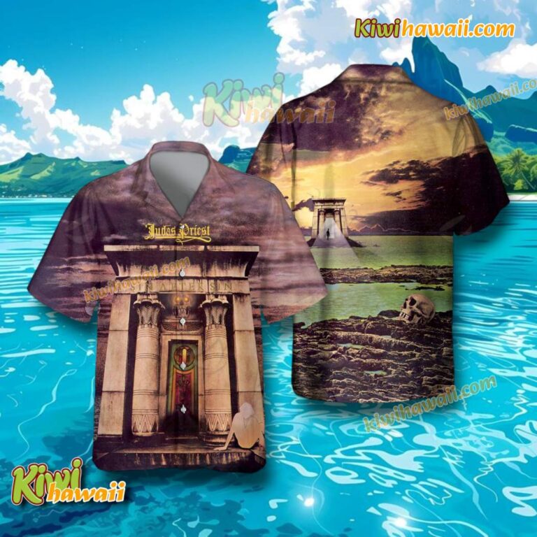 Judas Priest Sin After Sin Music Gift Hawaiian Tshirt HvlPi6Z