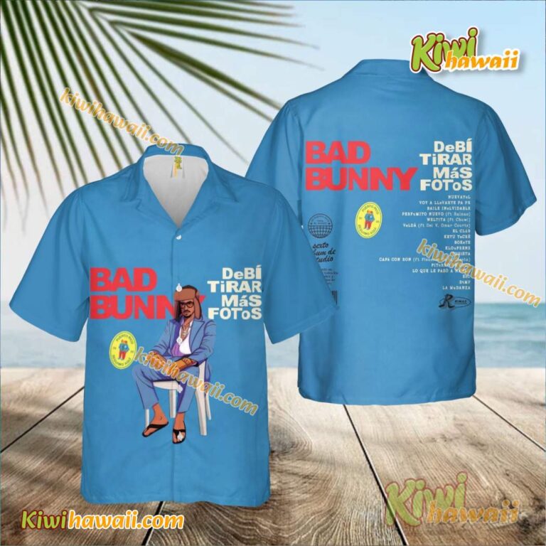 Bad Bunny Album DeBÍ TiRAR MáS FOToS Hawaiian Shirt PNr5wUS