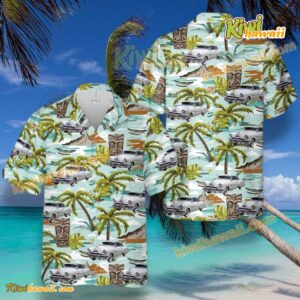 285 Pontiac Catalina 1953 Tiki Hawaiian Shirt Ox1rueR