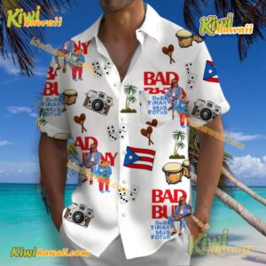 Bad Bunny Debi Tirar Mas Fotos Pocket Hawaiian Shirt ChaJY6w