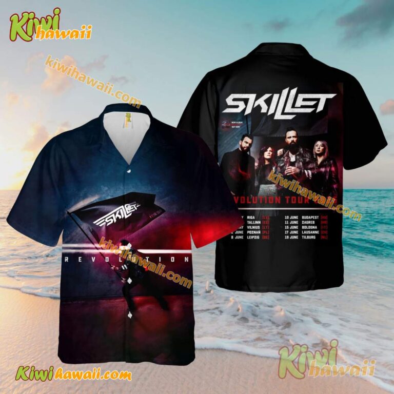 Skillet Revolution Tour 2025 Hawaiian Shirt cd3IFkL