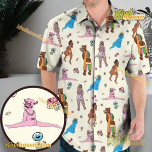 Cereal Monsters Butts Funny Hawaiian Shirt GOIYM0u