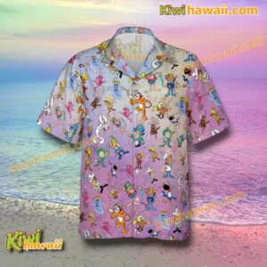 Commercial Cereal Mascots 80s 90s Hawaiian Shirt-a eb4NMKD