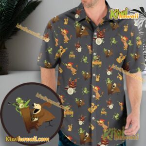 Dr. Teeth And The Electric Mayhem Cartoon Band Hawaiian Shirt i2qFlIT