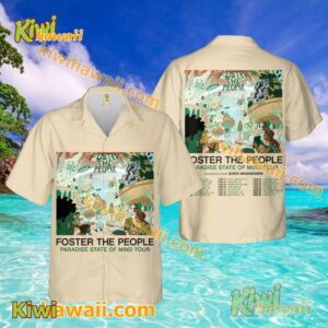 Foster The People Paradise State Of Mind Tour 2025 Hawaiian Shirt Qqf78y4