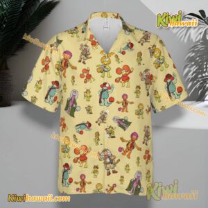 Fraggle Rock Comedy Puppet Characters Hawaiian Shirt-a 05hAbEZ