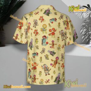Fraggle Rock Comedy Puppet Characters Hawaiian Shirt-b 0lHPzps