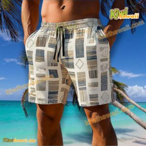 Vacation Geometric Beach Shorts Vm04rid