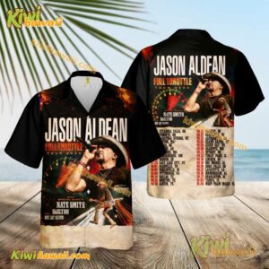 Jason Aldean Full Throttle Tour 2025 Hawaiian Shirt cwfxjTU