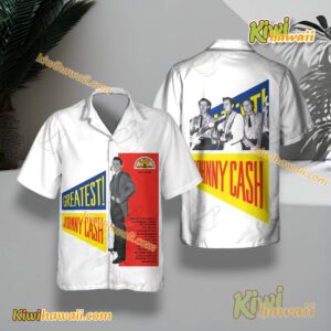 Johnny Cash Greatest Album Cover Hawaiian Shirt drDGV5v